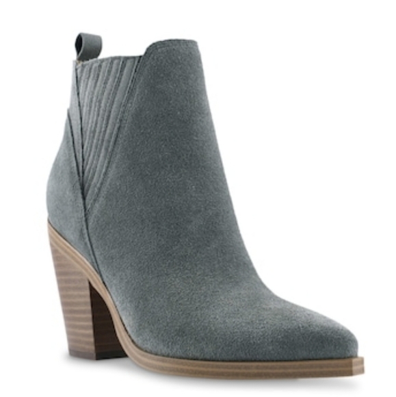 New Marc Fisher Gardi LTD Womens Ankle Suede Heels shoes boots sz 7.5M - Picture 2 of 13